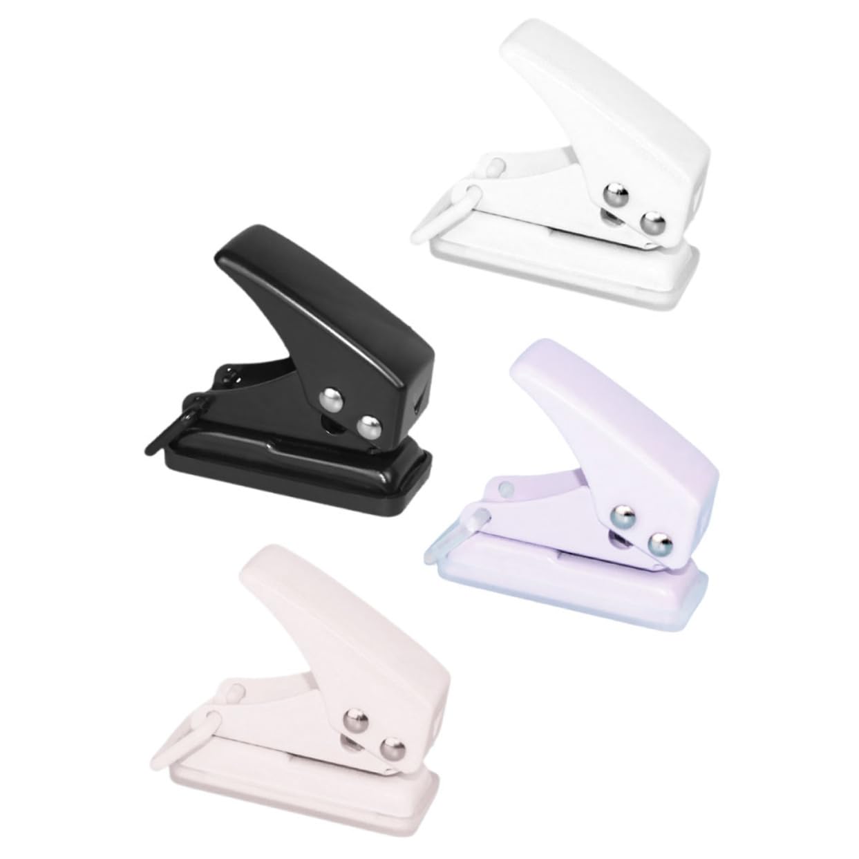 DOITOOL 5 Ensembles Perforatrice À Papier Manuelle Perforateur De Bureau Pour Documents Fournitures De Bureau Compacte Durable 4 Pièces * 5