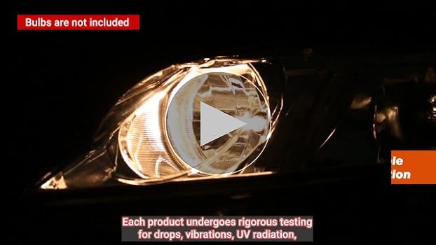 LBRST Headlight Assembly For Honda Civic Sedan 4-Door 2006-2011 Black