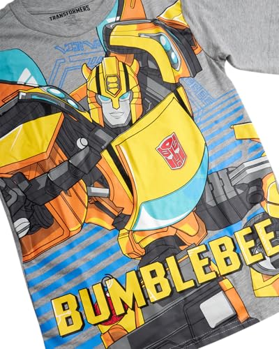 Transformers Boys T-Shirt - 2 Pack Optimus Prime Bumble Bee Autobot Graphic Tee - Short Sleeve Shirt for Toddler/Boys (3T-16)3