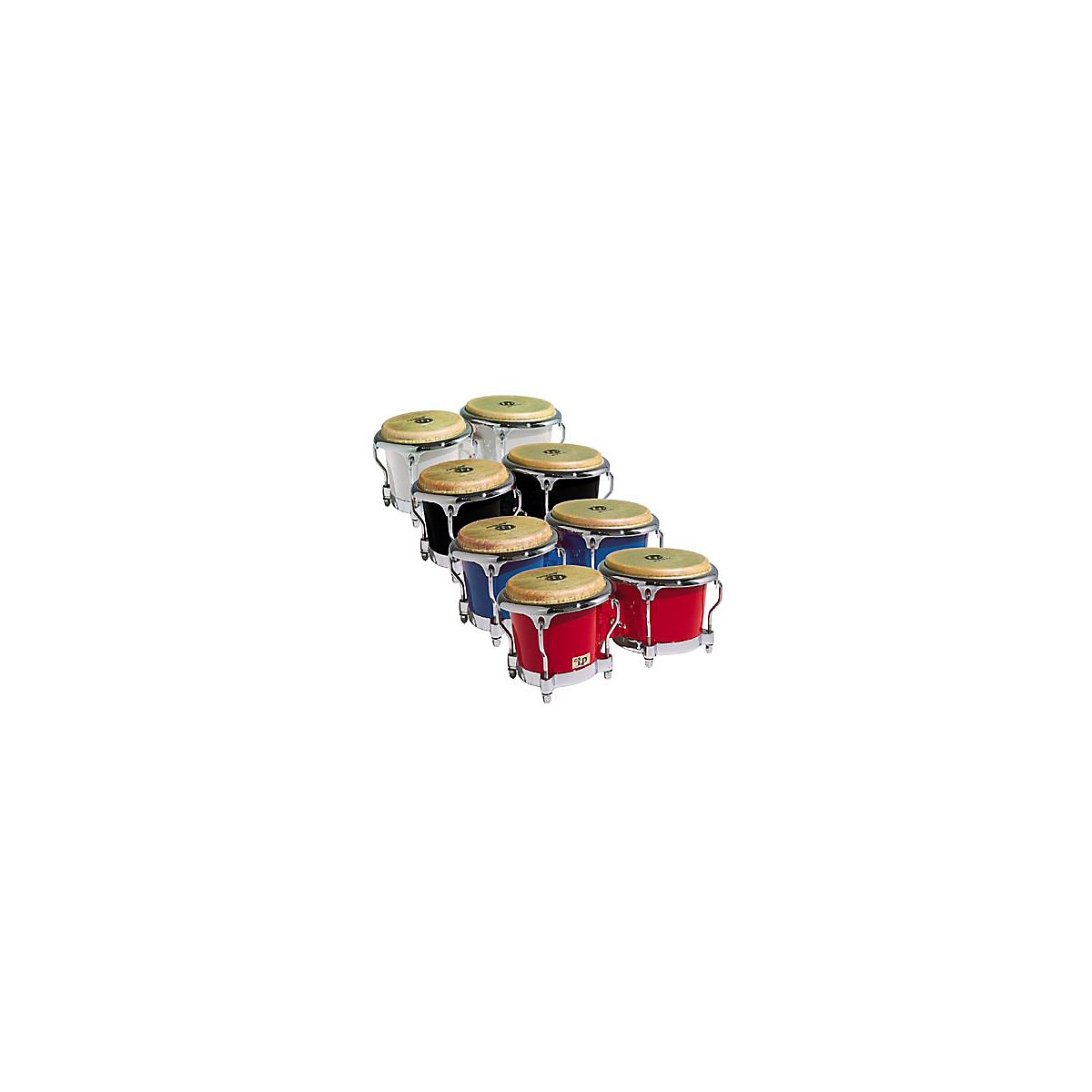 LP Matador - Bongos con fibra de vidrio, color rojo, 7 1/4" y 8 5/8"