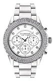 K&BROS Orologio 9553, bianco, Bracciale