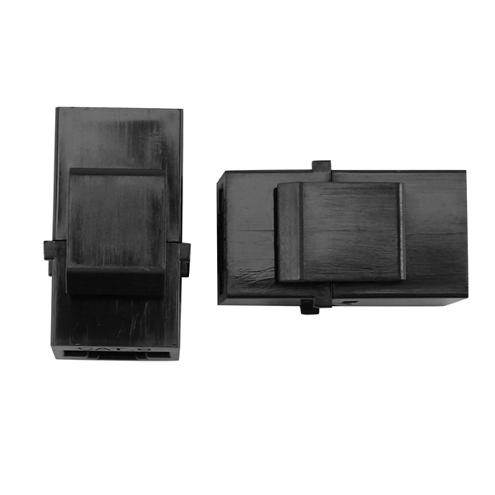100X RJ45 złącze gniazdo Cat6 RJ45 przedłużacz łącznik Ethernet sieć LAN złącze wtyczka 6 przedłużaczy adapter (czarny)