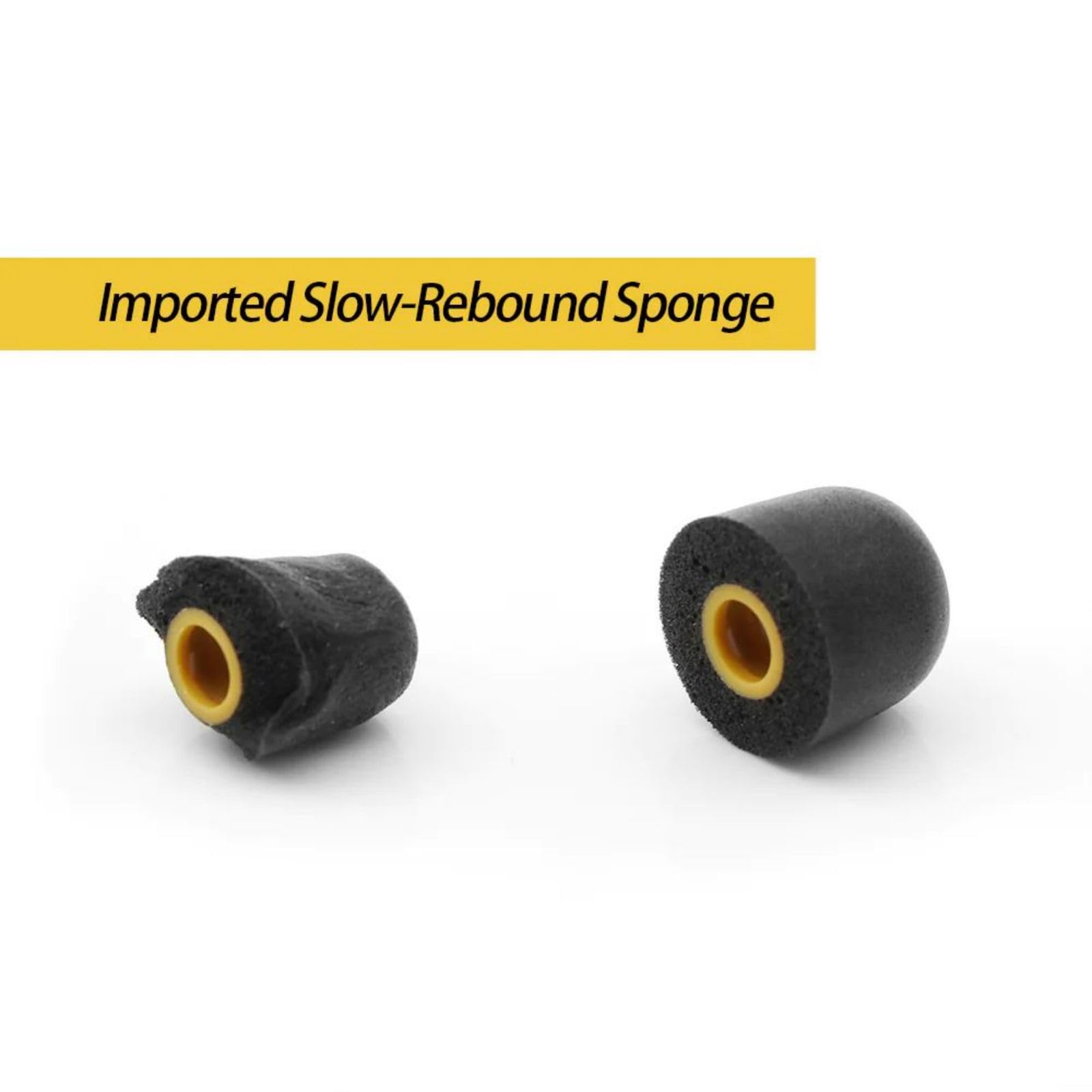 Linsoul Tripowin TP45 spiralny rowek z pianki pamięciowej, 2 pary zatyczek do uszu do monitora do uszu, odpowiednie do dyszy słuchawek 4,5 mm - 6,5 mm (L)