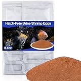 Sukh Hatch-Free Brine Shrimp Eggs for Aquarium Feeding – Decapsulated Artemia, 180–220μm High Protein Fry Size, Instant Use for Guppy Fish Food, Sea Monkey Food & Betta Diets