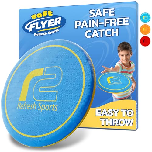 Soft Disc Flying Toy - Doesn't Hurt to Catch - Flying Disc For All Ages - Easy to Use Summer Gift Friisbee For Kids -Outdoor Gifts for Boys & Girls 3 4 5 6 7 8 9 10 11 12 13+ Birthday Gifts
