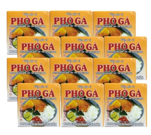 Bao Long Vietnamese Chicken Pho Soup Seasoning, Condensed Broth Mix 75g (Pack of 12, Pack of 12)