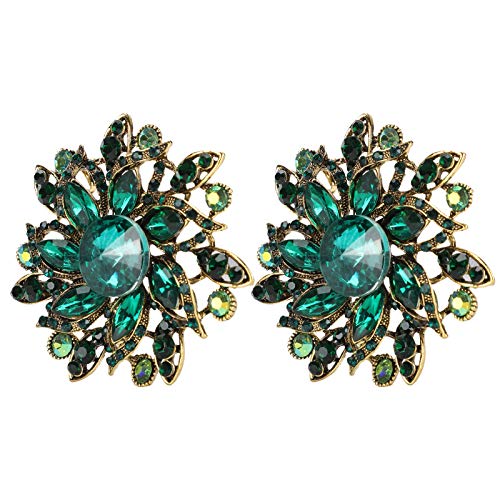 2 pezzi spilla perni fatti a mano in lega accessori per corpetti gioielli accessori artigianali per borse per abiti festa di nozze donna uomo(verde)