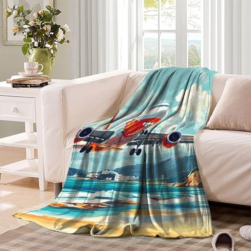 Couverture de voyage en microfibre pour lit et canapé de 200x230 cm - 4