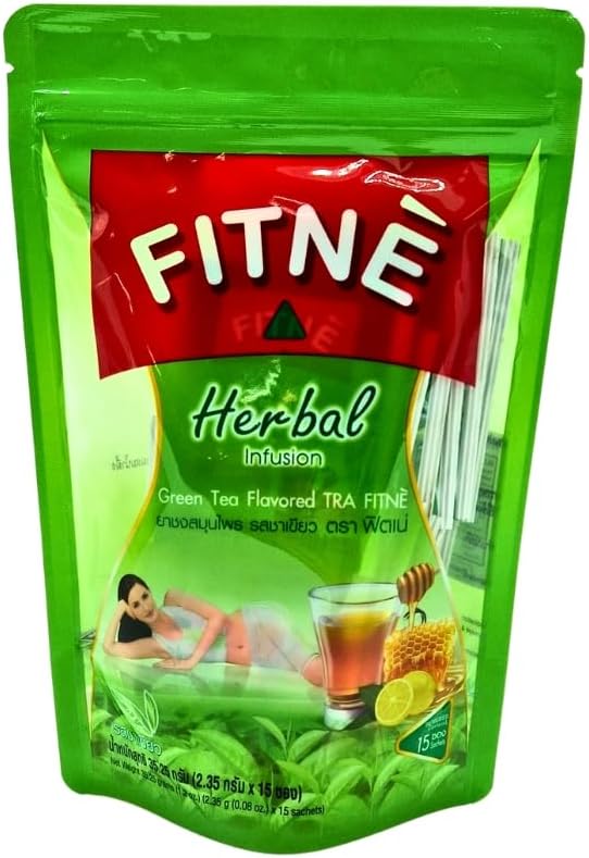 Fitne Herbal Infusion Green Tea Flavored 2.35g. Pack of 15sachets