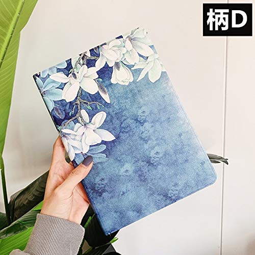 可愛い 2022 iPad 第10世代 10.9インチ ケース 花柄 2025 iPad A16 第11世代 11インチ カバー ペンホルダー付き Apple Pencil 収納 女性 人気 アイパッド10 保護ケース オリジナル 印刷 お洒落 ブック式 (柄D)