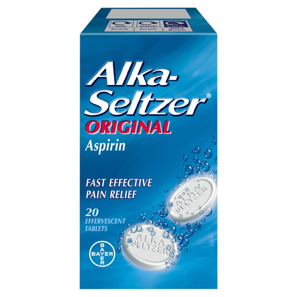 Alka-Seltzer Original Aspirin 20 Effervescent Tablets