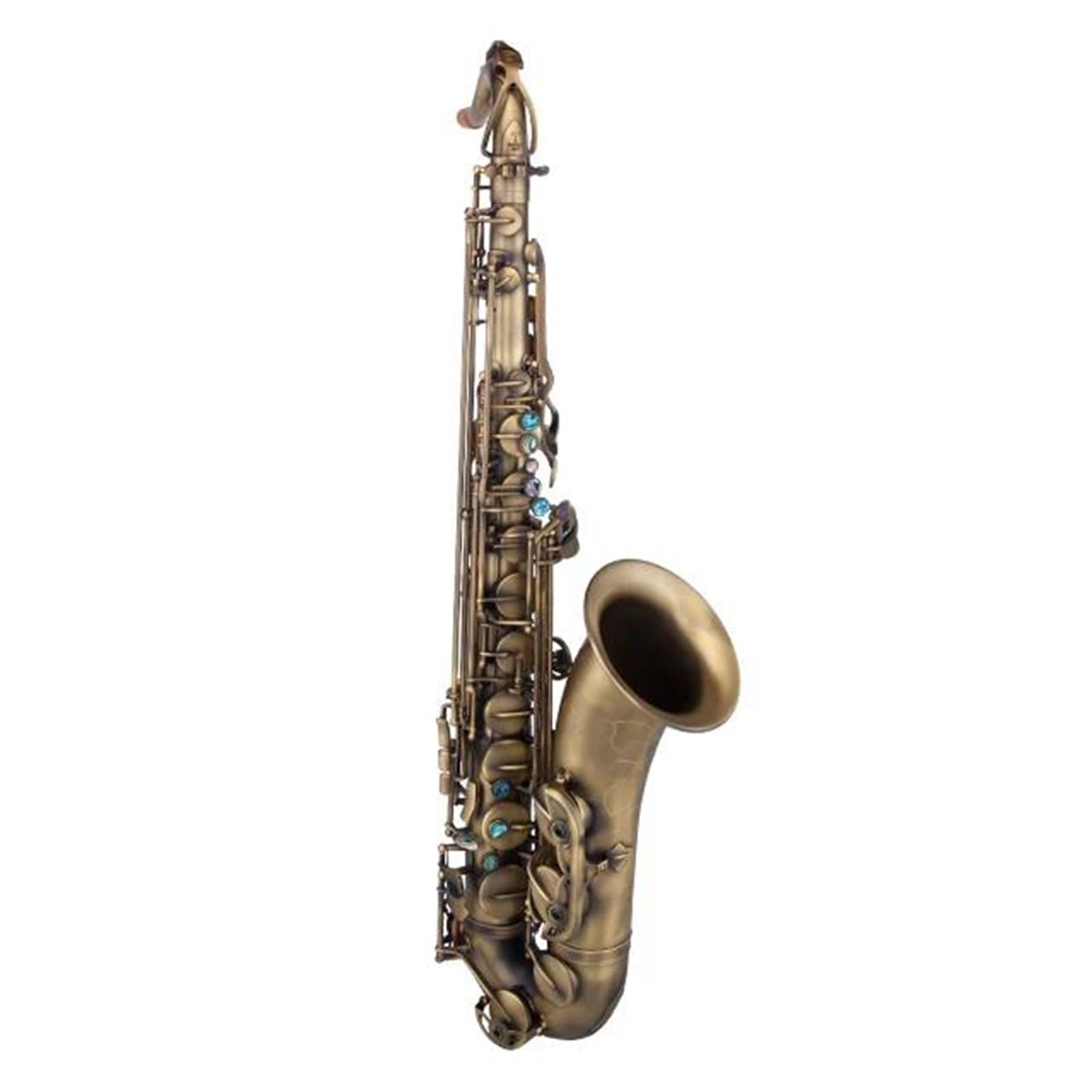 Saksofony Instrumenty Dęte Drewniane Saksofon Tenorowy Matowy Kolor Antycznego Brązu