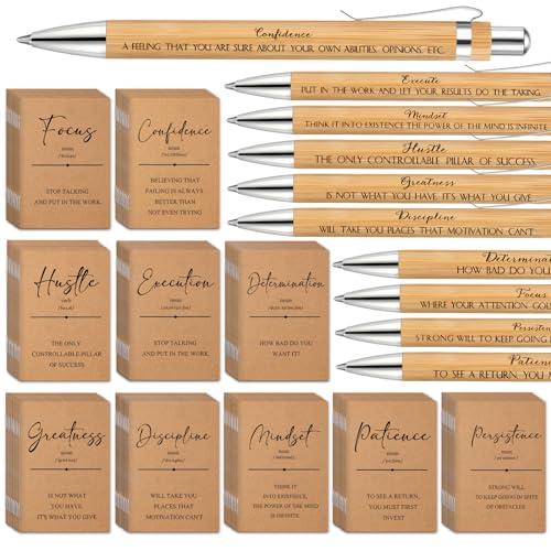 PerKoop Inspirational Notebooks and Bamboo Pens