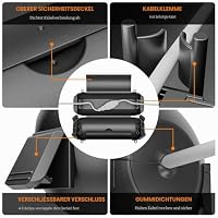 iwillink 4-Stück Kabelbox Wasserdicht Klein,18x 6X 5,5cm-Schwarz – Ansicht 5