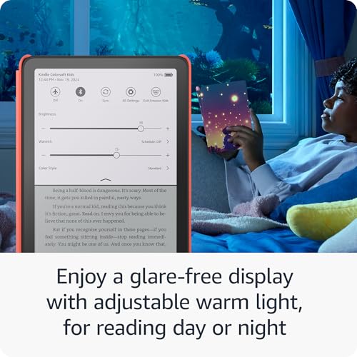 Image of Amazon Kindle Colorsoft Kids 16GB (newest model) - First Kindle for kids in color, with cover - Fantasy River