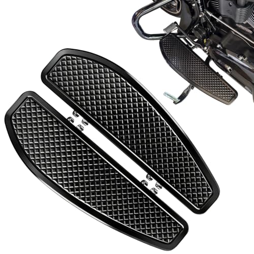 VPZMT Black Driver Rider Stretched Floorboard Foot Board Foot Pegs for Harley Touring/Road King/Street Glide/Electra Glide/Ultra 1986-2023, Softail 1986-2017 Models by VPZMT - Used condition - CA$119.19