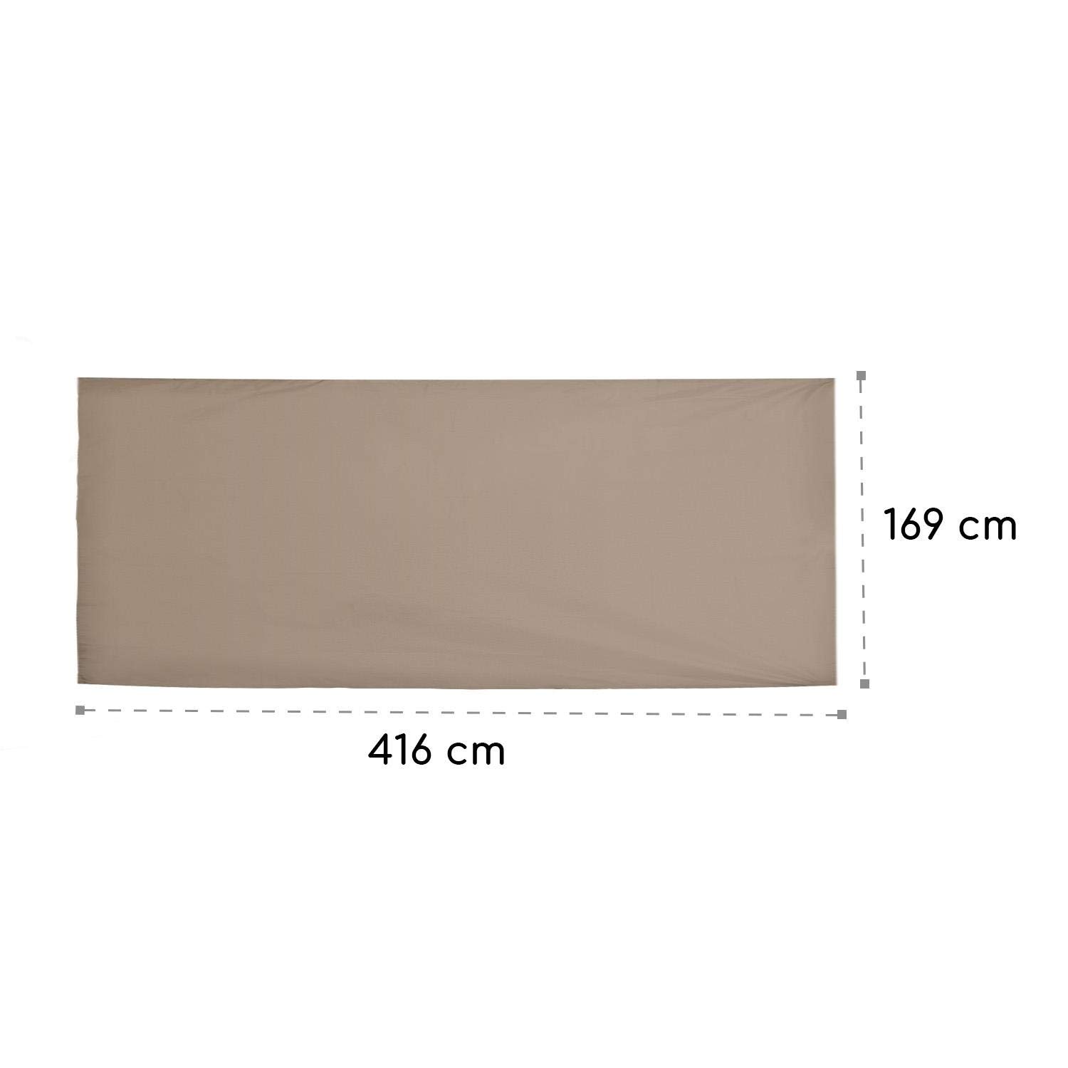 Blumfeldt Eremitage Techo - Techo de Recambio , Sombrilla de poliéster , Impermeable , Lavable , Fácil de Montar , para Columpio Eremitage , Gris Claro
