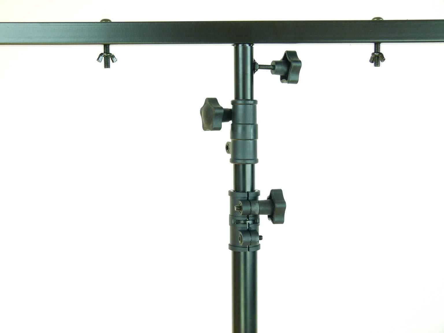 Paccs 1 x MASTER AUDIO LS07 Lichtstativ mit Quertraverse & 2 x Teleskopauszug - 2,8 m / 18 kg Leuchtenstativ
