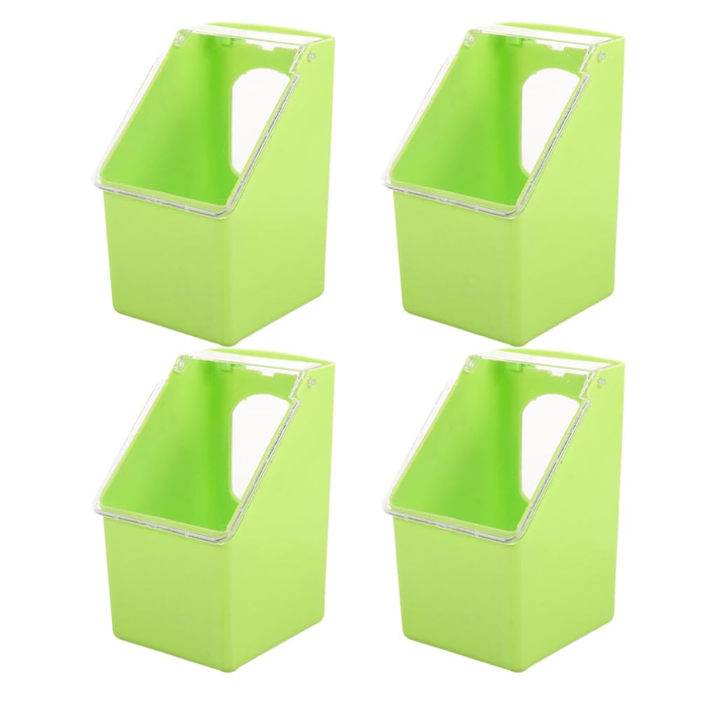 Mangiatoia da Gabbia per Piccioni Coperchio, 4 Pezzi Abs