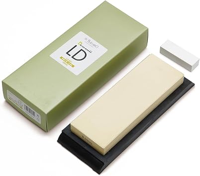 Suehiro DEBADO LD-601 [Standard size] Non-soaking whetstone Sharpening stone Finishing grit #4000 Splash-and-Go [Including rubber base]
