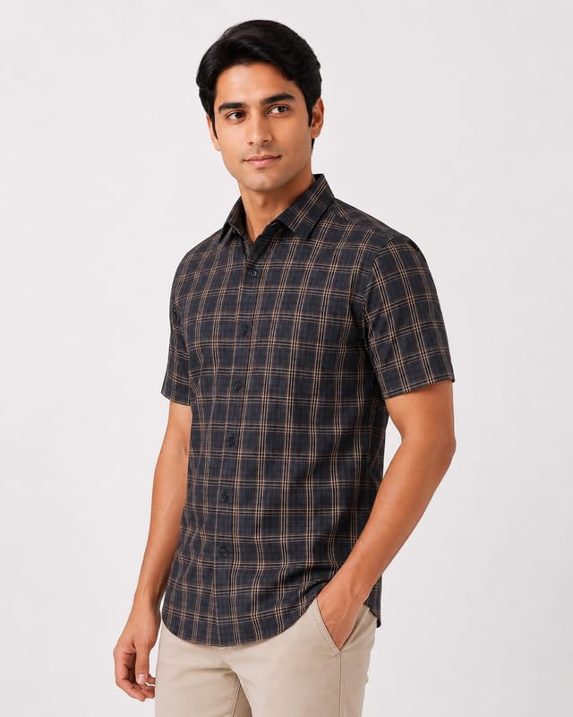 Image of Mens Half Sleeves Regular Shirt