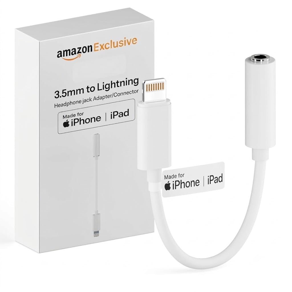 [Apple MFi Certified] 1 Pack Lightning to 3.5 mm Headphone Jack Adapter, iPhone Aux Adapter Converter Dongle Audio Cable Compatible with iPhone 14 13 12 11 X XS 8 7-image-2
