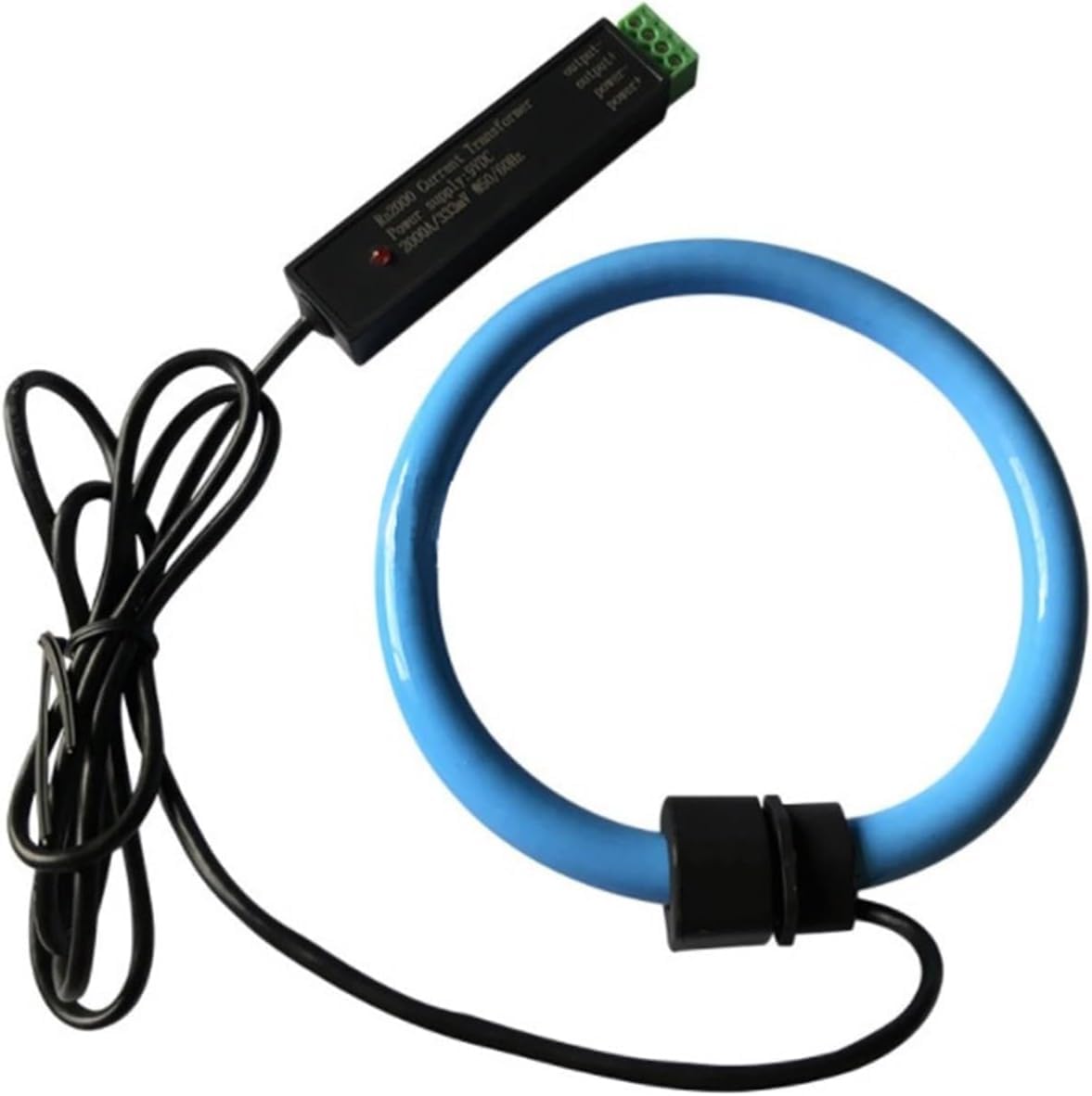 Sensor Transformador De Corriente De Núcleo Dividido Sensor De Corriente Bobinas Rogowski Bobinas Flexibles Rogowski 10a-200ka con Salida De 0.33v 0.5v 1a 4-20ma, 10ka 0-5vac 21cm