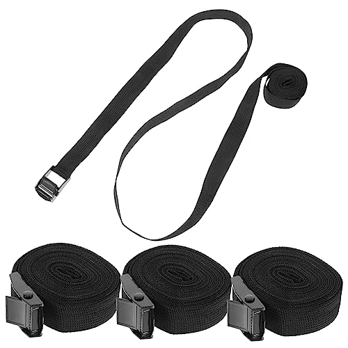 Toddmomy 4pcs Tie Down Straps Durable Roof Rack Straps for Kayaks Luggage and Cargo Heavy Duty Buckle Anti-Slip Grip Versatile Use