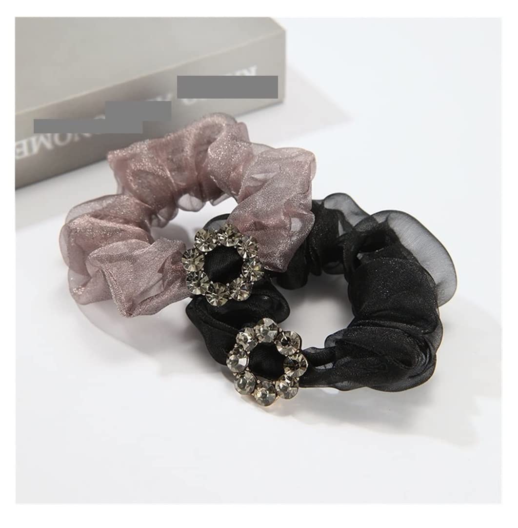 Feste Elastici Capelli 2 Elastici In Seta, Per Capelli Per Ragazza, Accessori Per Ricci Per Donna Decorazione