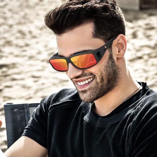 Image of Night Driving Glasses for Men Women Fit Over Sunglasses Anti Glare Polarized HD Night Vision Glasses