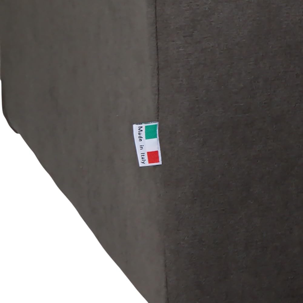Liberoshopping Divano letto 3 posti sfoderabile in tessuto idrorepellente - apertura a ribalta con rete e materasso aloe – made in italy – modello ROLEN (Grigio)