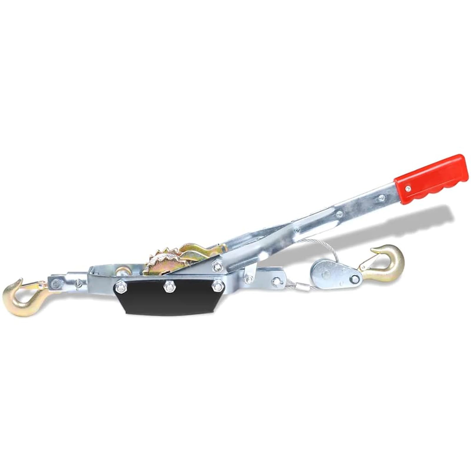 Gecheer Tiracavi Manuale, argano da Traino 1815 kg con Doppia trazione, Cavo Acciaio 5mm 3 Metri, Telaio Ferro, per Veicoli off-Road, Agricoltura, emergenze stradali