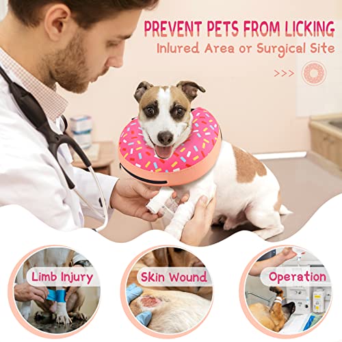 Supet INFLATABLE DOG CONE COLLAR Alternative After Surgery, Dog Neck Donut Collar Recovery E Collar thumb #1