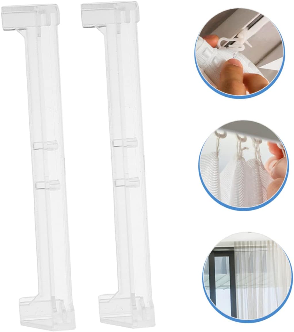 Unomor 2pcs Blinds Cover Corner Clip Vertical Blind Valance Corners Plastic Vertical Valance