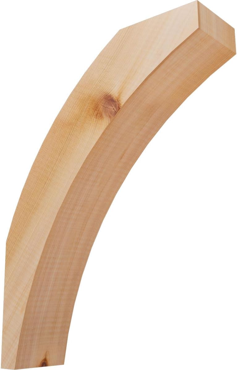 Ekena Millwork BRC04X12X16THR00SWR 3 1/2"W x 12"D x 16"H Thorton Smooth Knee Brace, Western Red Cedar
