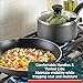 T-Fal Initiatives Non Stick Fry Pan 2 Piece Set, 8.5, 10 Inch, Oven Broiler Safe 350F, Cookware, Kitchen Cooking Set, Skillets, Frying Pans, Egg Pan, Omelet Pan, Pots and Pans, Dishwasher Safe, Black