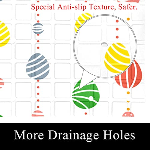 Tapis de bain antidérapant œufs de Pâques lavable haute sécurité - 3