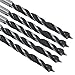 Murtenze 5 Pack Brad Point Drill Bits 3mm, High Carbon Steel Woodworking Drills, Metric Spiral Twist Drilling Bits Tool for Furniture Hardwood Softwood