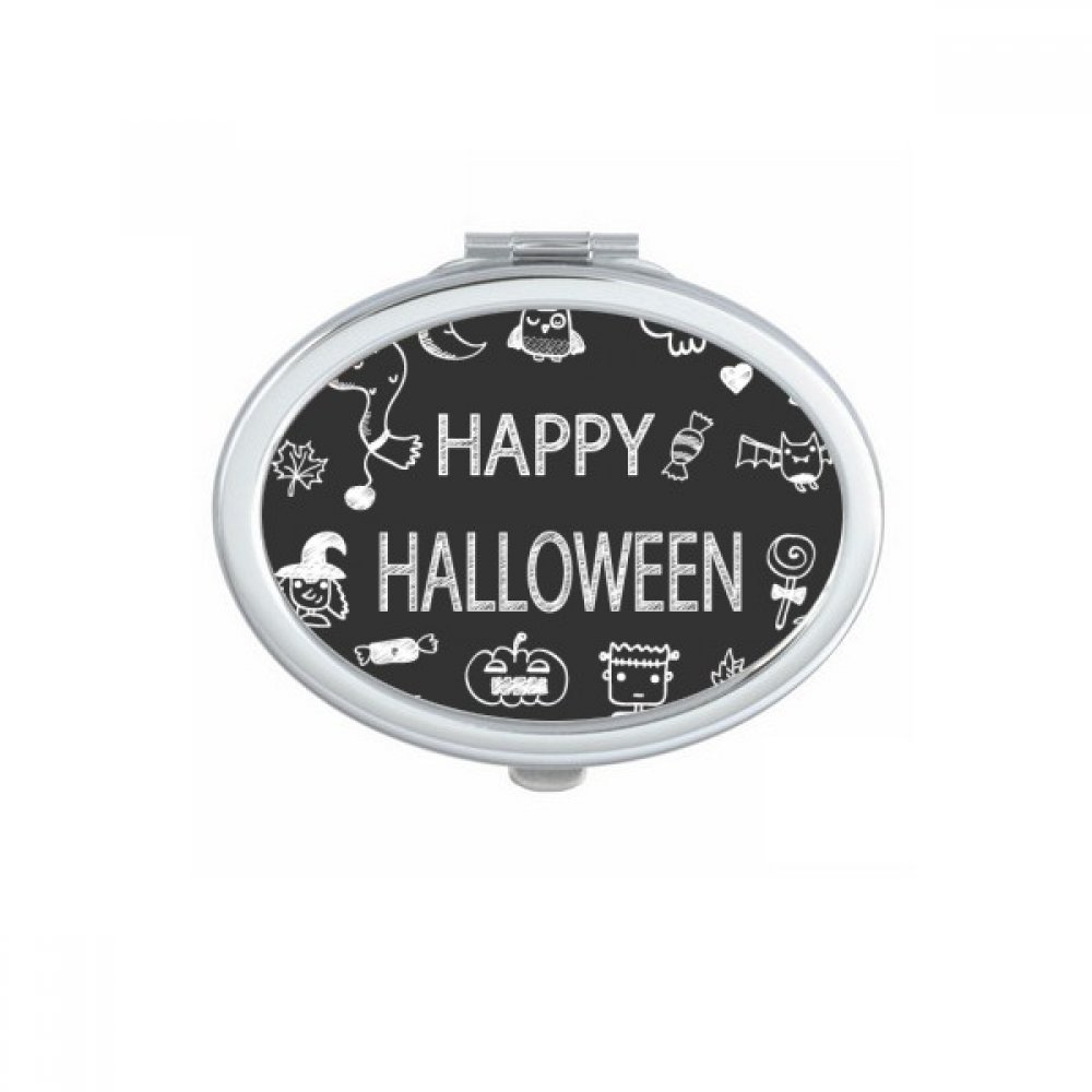 Miroir loup fantôme ovale compact pour corriger votre maquillage partout