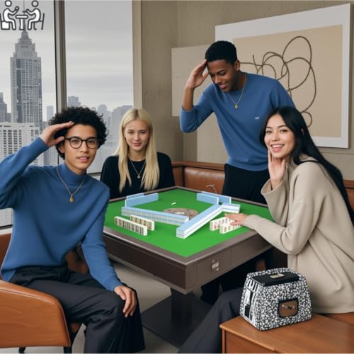 Accesorios para mesa de Mahjong automática: 144 fichas miniatura 7