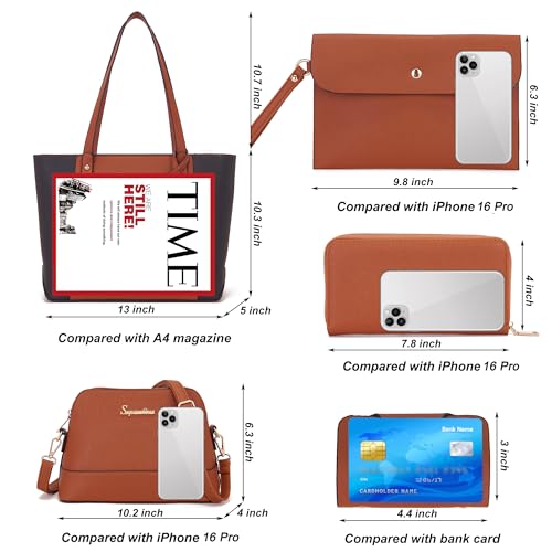 Bolso y Cartera para Mujer Set 5 Piezas Soperwillton miniatura 5