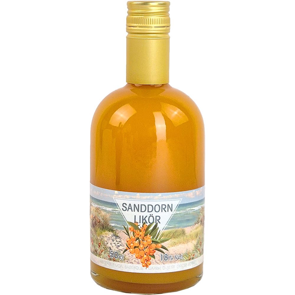 Sanddornlikör Sanddorn-Likör Vegan BARRIQUE-Destillate und Liköre Deutschland 500ml-Fl