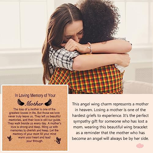 UPROMI Sympathy Gift for Loss of Mom/Miscarriage Gifts for Mothers Remembrance Bracelet Sympathy Memorial Gifts for Loss of Mom2