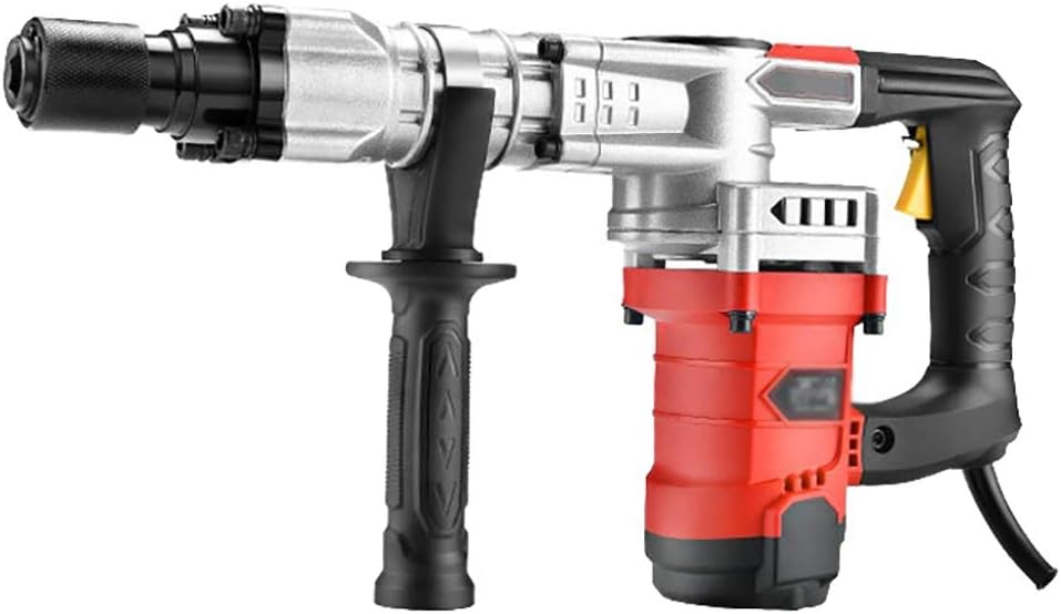 CNRGHSElectric Demolition Jackhammer Concrete Breaker, 1200W Power Hammer Concrete Breaking Tearing Down Walls, Electric Shock Five Pit Draft