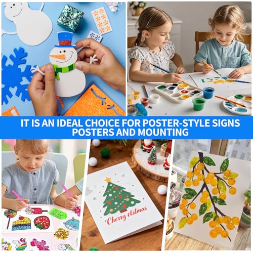 Image of 24x36 inches White Poster Board, 30 Packs Large poster paper, Heavyweight Poster Paper Bulk, Blank Display Board for School, Office & Craft Projects