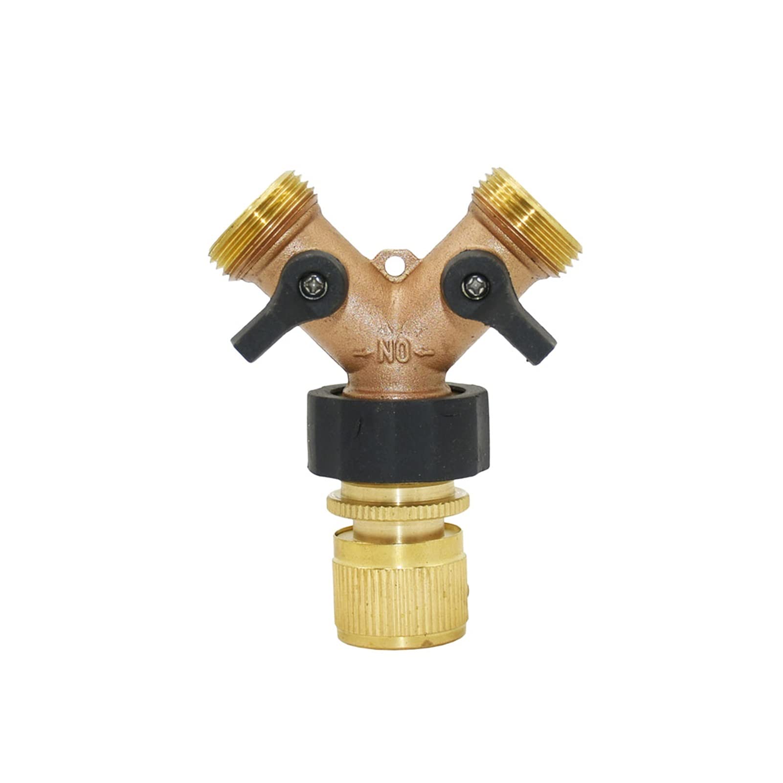 Drip irrigation fittings Spray Water Connection 3/4 Inch Threaded Garden Faucet 2-way Hose Diverter Irrigation Valve With 16mm Nipple 1 Quick Connector For Garden Hose