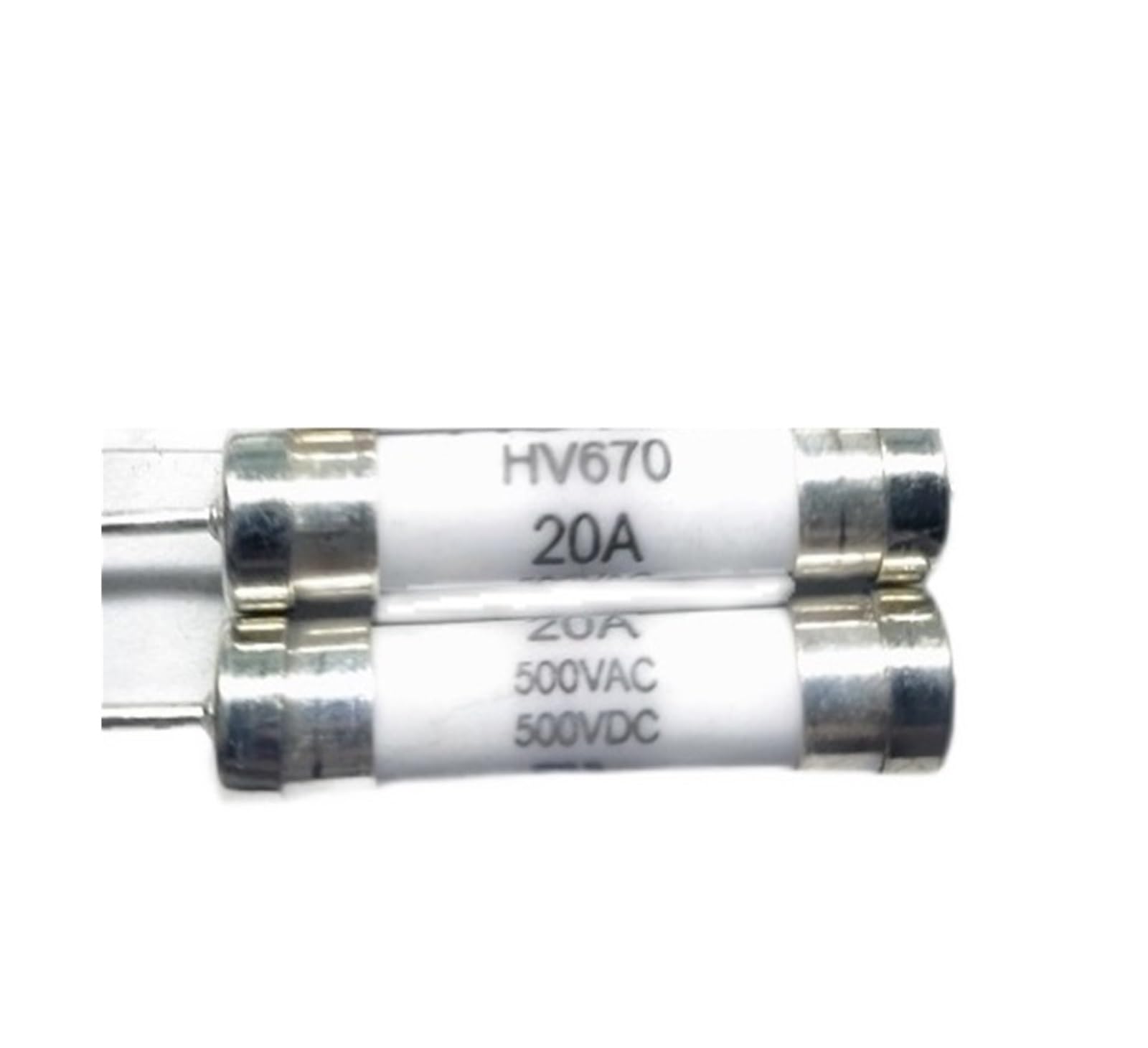 HV670 25A 500V Ceramic Pin Fuse 6*30mm fusible pour circuit imprimé