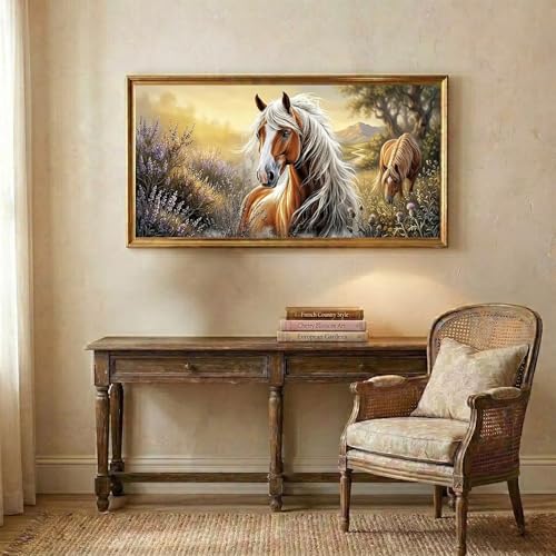 Broderie Diamant Grand Format 80x160cm Kit Complet Anti-Stress Adulte