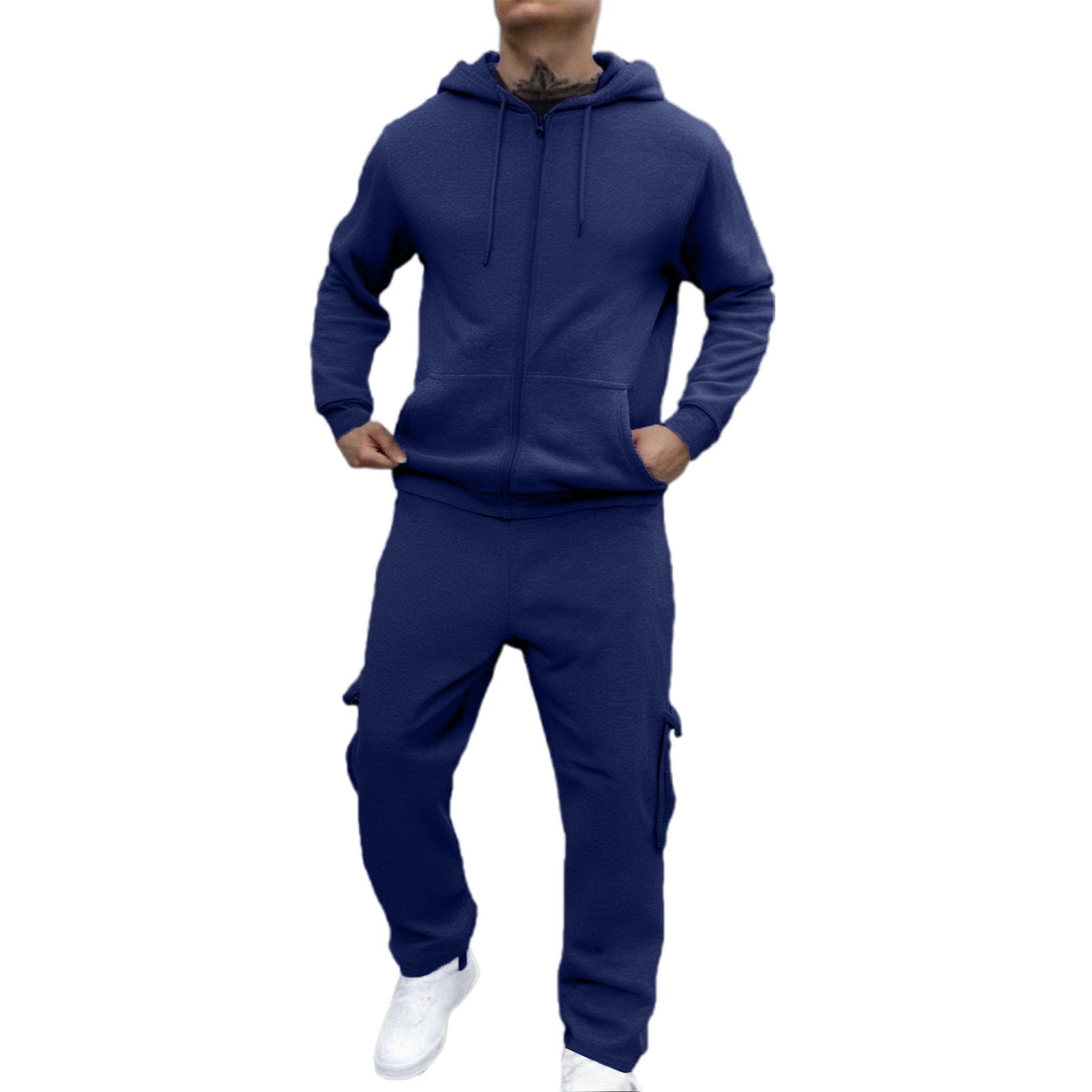 Ensemble homme décontracté bleu taille L pour le quotidien automne - 8