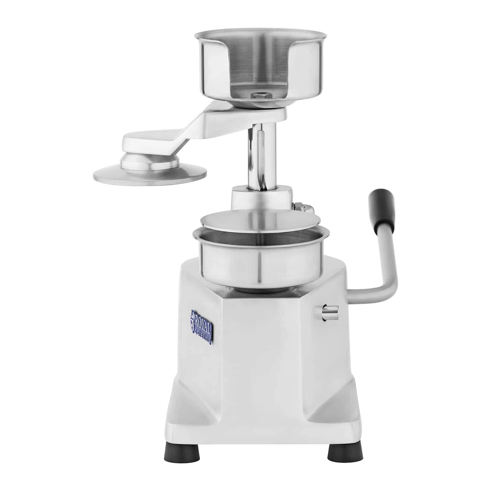 Royal Catering Burgerpresse Hamburgerpresse Hamburger Maschine RCHM-100 (Durchmesser Patty: 10 cm, Edelstahl, inkl. 500 Trennblätter)